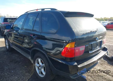 2002 BMW X5 3.0I z USA, uszkodzony, nr VIN 5UXFA53512LP43875